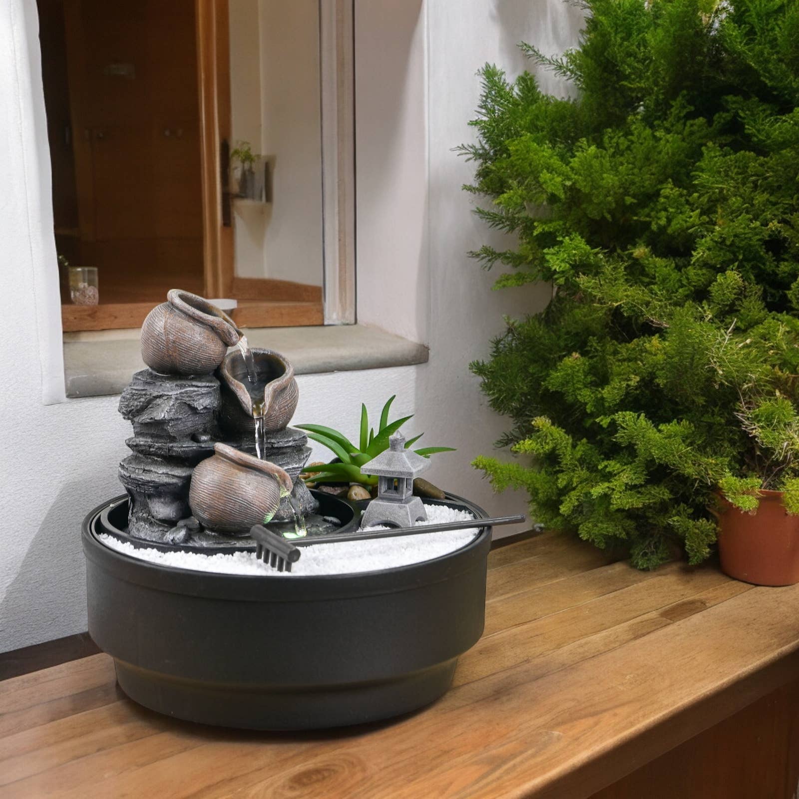Zen'Arôme - Wholesale Decorative Tabletop Object - Zen Garden & Indoor Oasis Fountain - Zen Atmosphere Decor11
