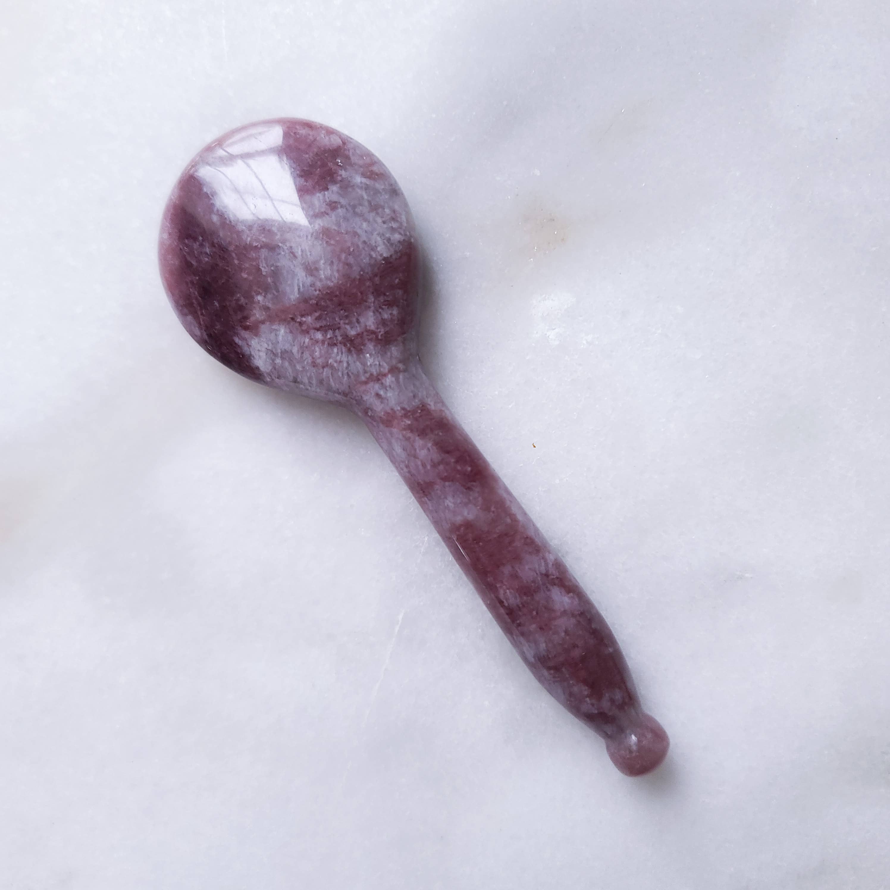 Wilder North - Wholesale Gua Sha Tool - Strawberry Quartz Gua Sha Spoon3