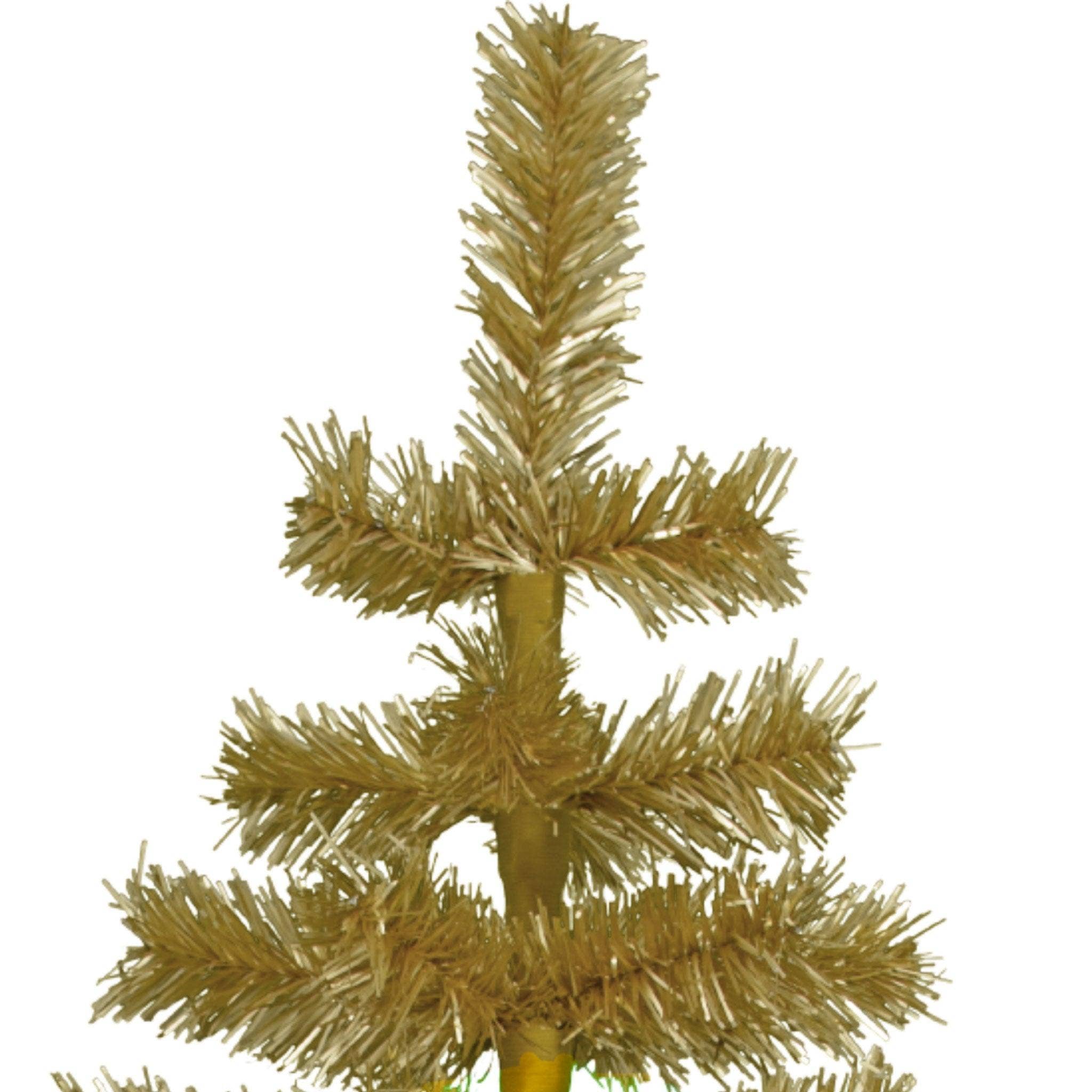 Lee Display - Wholesale Christmas Decoration - Antique Gold Tinsel Christmas Tree24