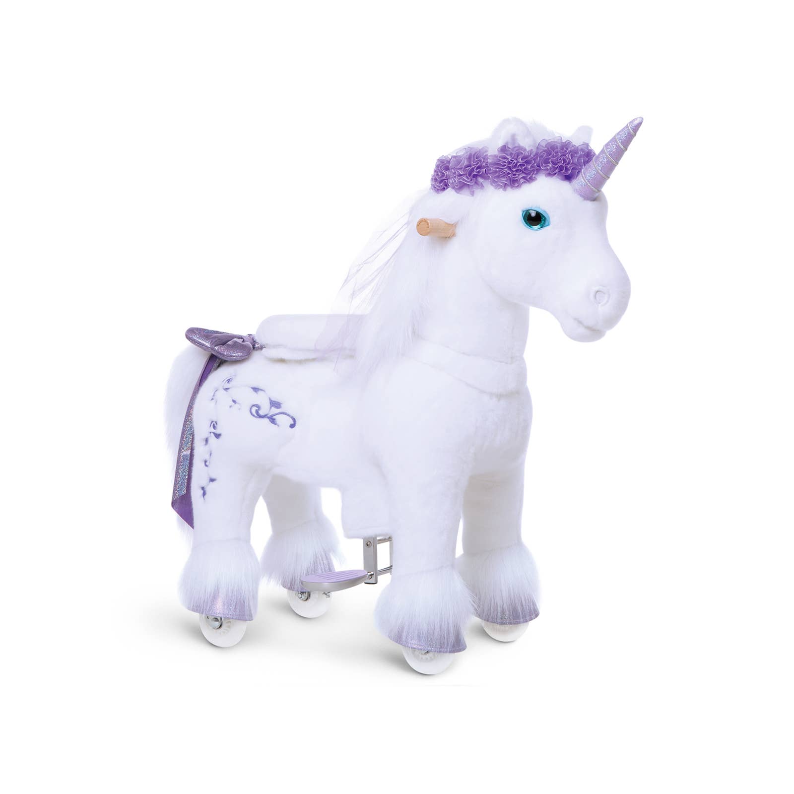PonyCycle - Wholesale Stuffed/Plush Toy - Kids & Baby - PonyCycle Premium Ride-On Purple Unicorn | Plush Riding Toy
