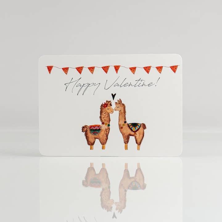 Lamas - Happy Valentine für den Großhandel von One in a Melon