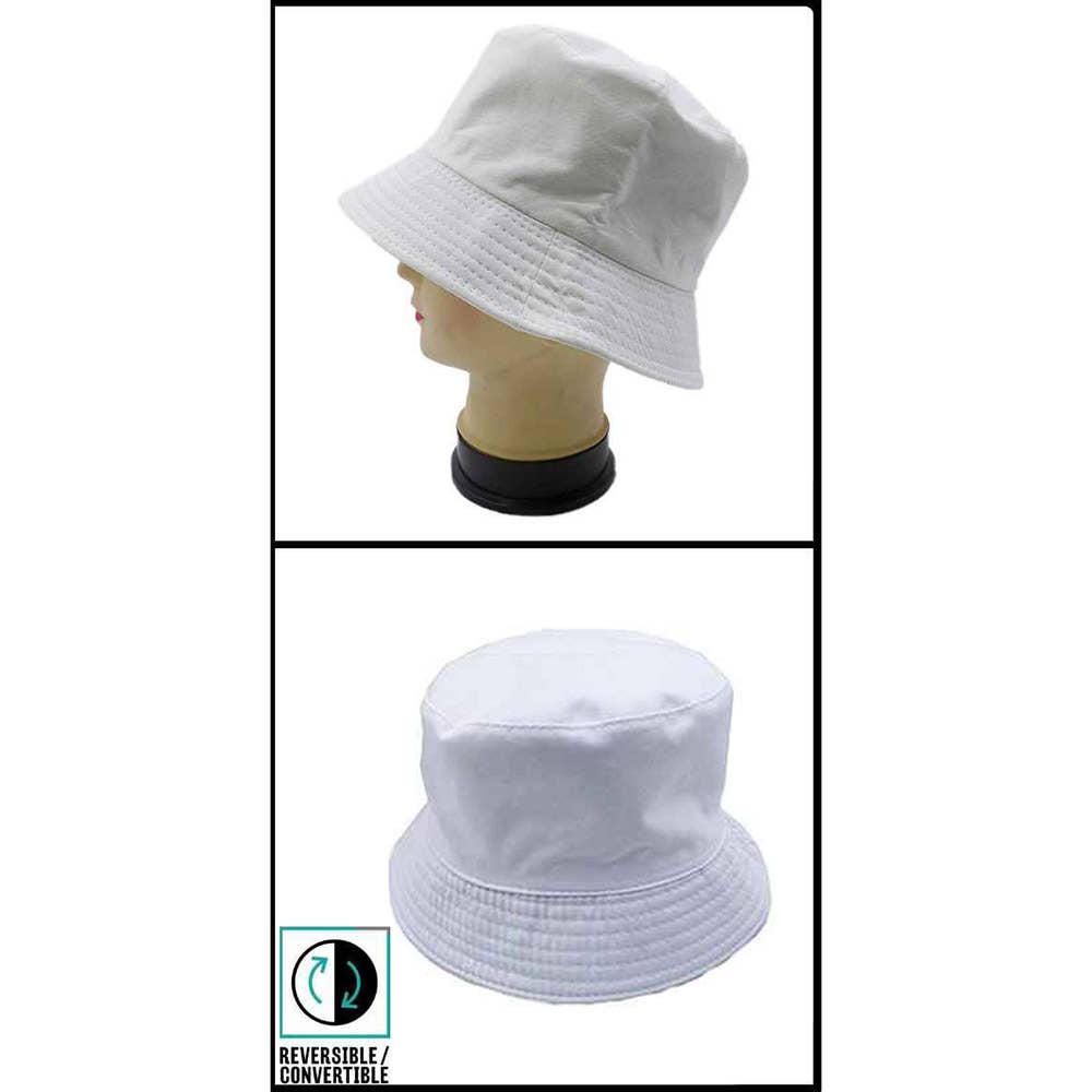 Sensibling Corp. - Wholesale Bucket Hat - Women's - Reversible Solid Bucket Hat9
