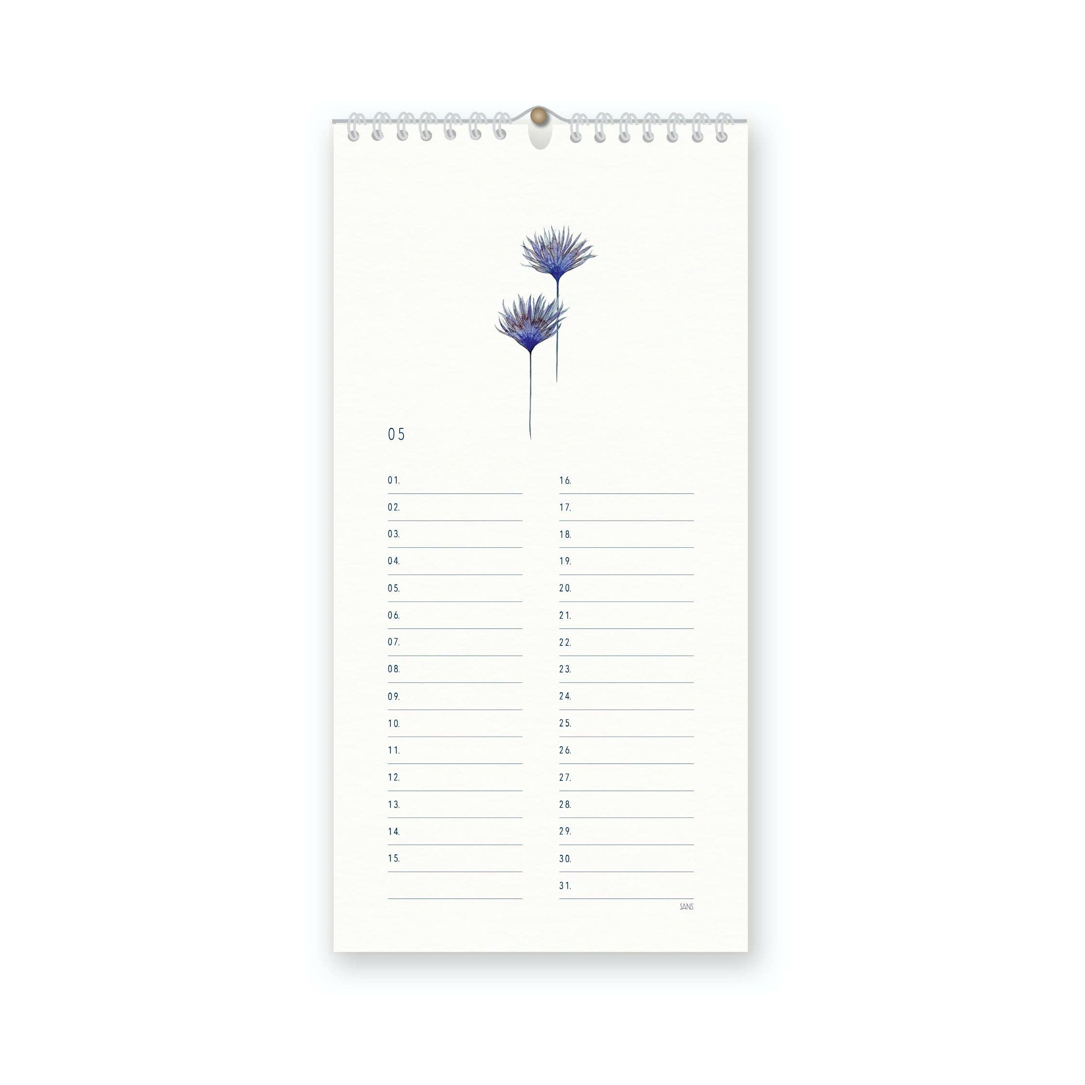 SANS.design - Wholesale Calendar - Perpetual Botany Calendar3