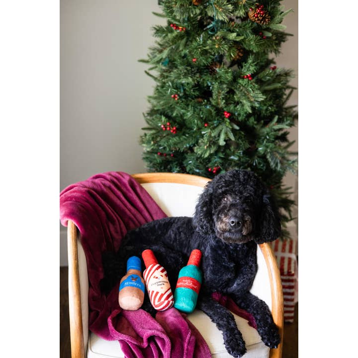 Pearhead - Wholesale Pet Plush Toy - Dog - Holiday Spirits Christmas Dog Toys, Set of 31