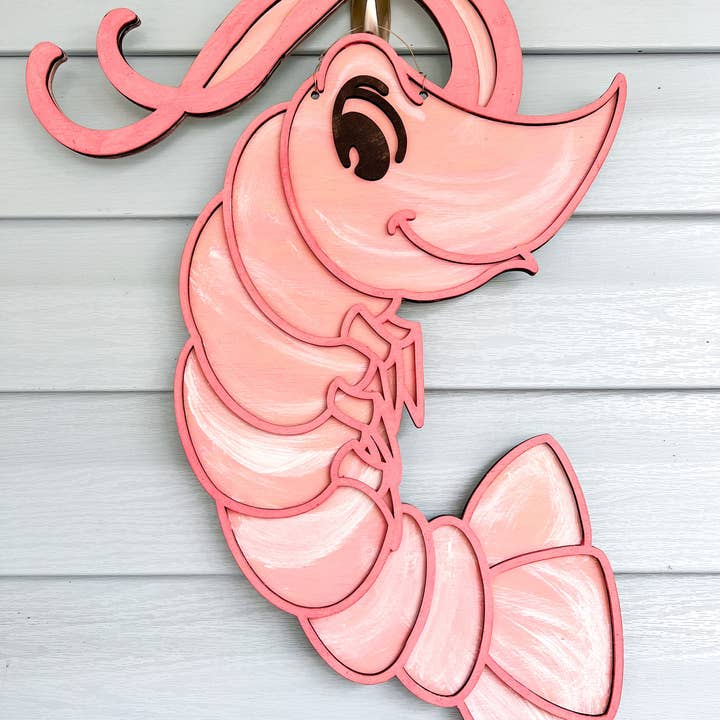 Geaux Magnolia - Wholesale Door Hanger - Shrimp Door Hanger1
