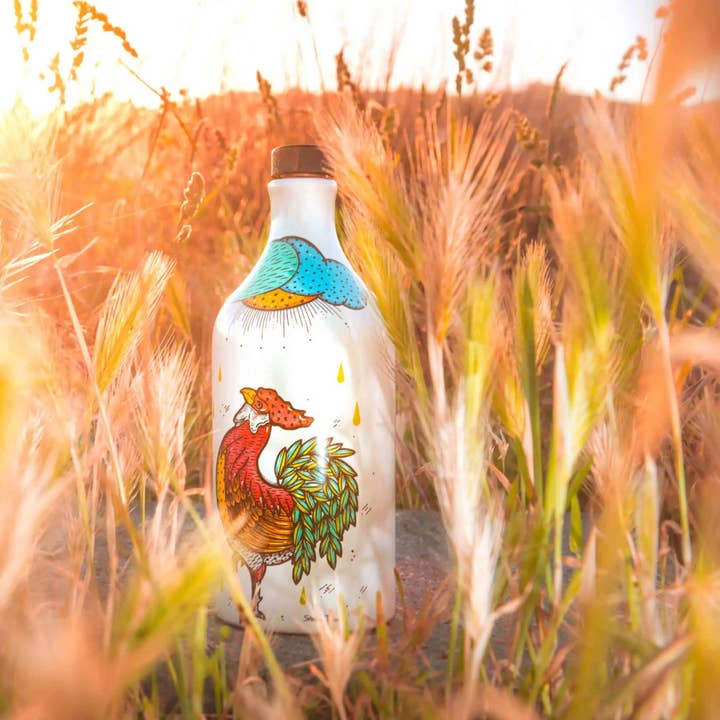 Zia Pia - Wholesale Olive Oil - Rooster Extra Virgin Olive Oil Ceramic by Muraglia