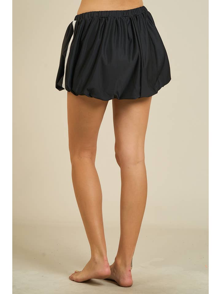 ANWND - Wholesale Shorts - Women's - 6643 Bubble Hem Drawstring Shorts6