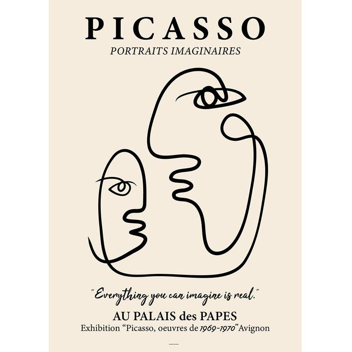 Póster Picasso Visages para venta al por mayor de Paper Provision