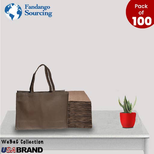 WeBaG N WeCoveR - Wholesale Grocery/shopping bag - Shopping Bag Printed Tote Bags boutique eco bags Case of 100