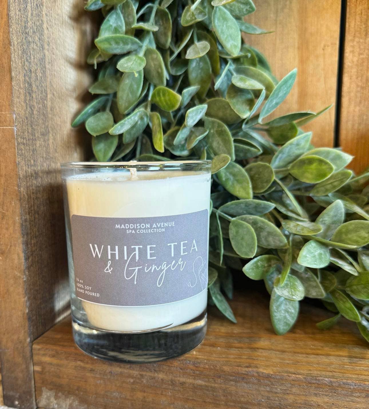 Maddison Avenue Candles Company - Wholesale Jar/Filled Candle - White Tea and Ginger Spa Candle1