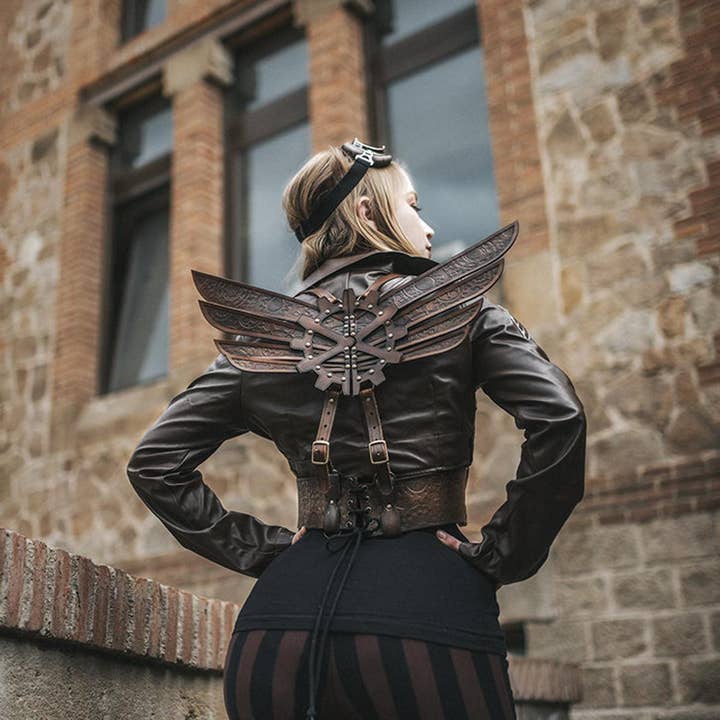 Outcast Props – Disfarce – Mulher por atacado – Asas Steampunk9