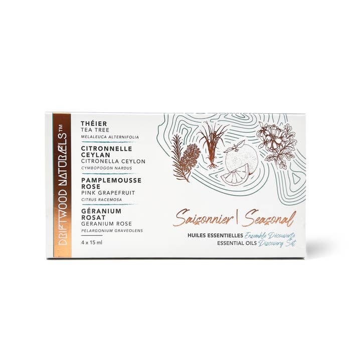 SAISONNIER, ETE - Ensemble Découverte d'Huiles Essentielles for wholesale by DRIFTWOOD NATURALS