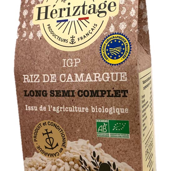 PROVENCE FACTORIZ - Wholesale Rice - CAMARGUE RICE IGP - LONG SEMI-COMPLETE ORGANIC CASE 500G