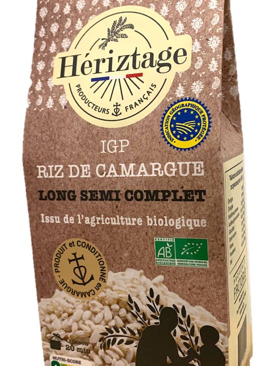 CAMARGUE RICE IGP - LONG SEMI-COMPLETE ORGANIC CASE 500G for wholesale by PROVENCE FACTORIZ