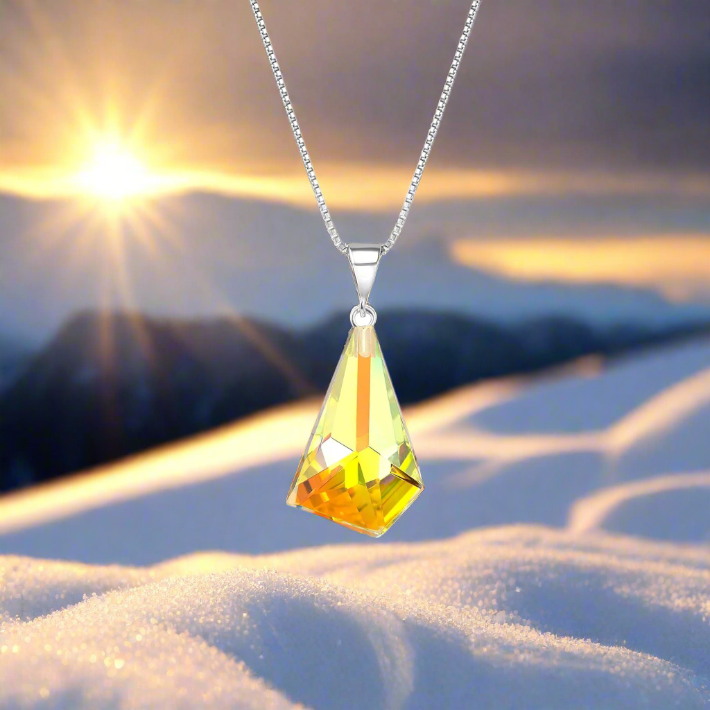 LeightWorks - Aurora Crystal Jewelry - Wholesale Pendant/Charm Necklace - Small Glacier Pendant4