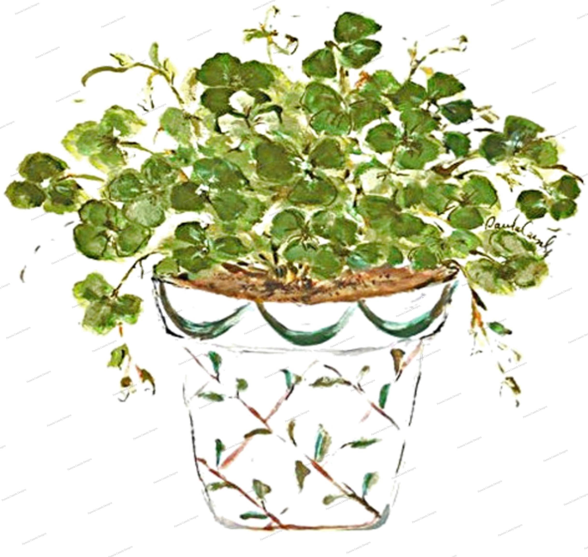 Pamela Cassidy Designs - Wholesale Tea Towel - Shamrocks Kitchen Towel1