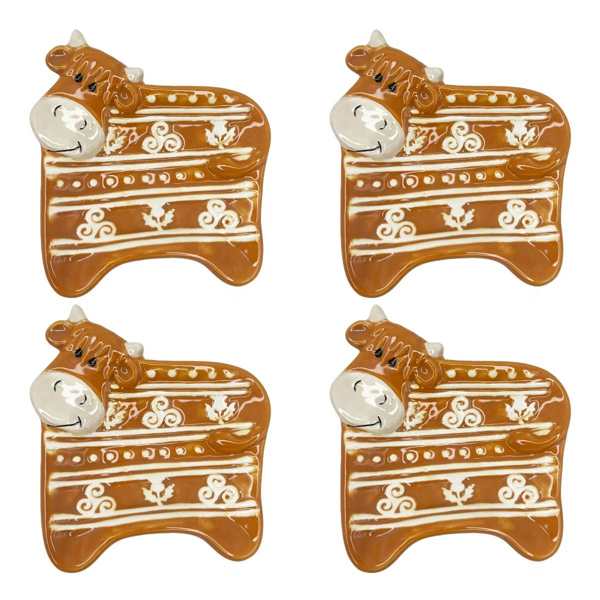 Dublin Gift Company - Wholesale Tea Strainer/Infuser - Ceramic Highland Cow Woolly Ware Teabag Holders3