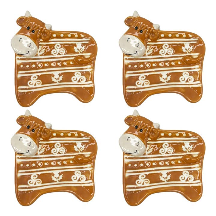 Dublin Gift Company - Wholesale Tea Strainer/Infuser - Ceramic Highland Cow Woolly Ware Teabag Holders3