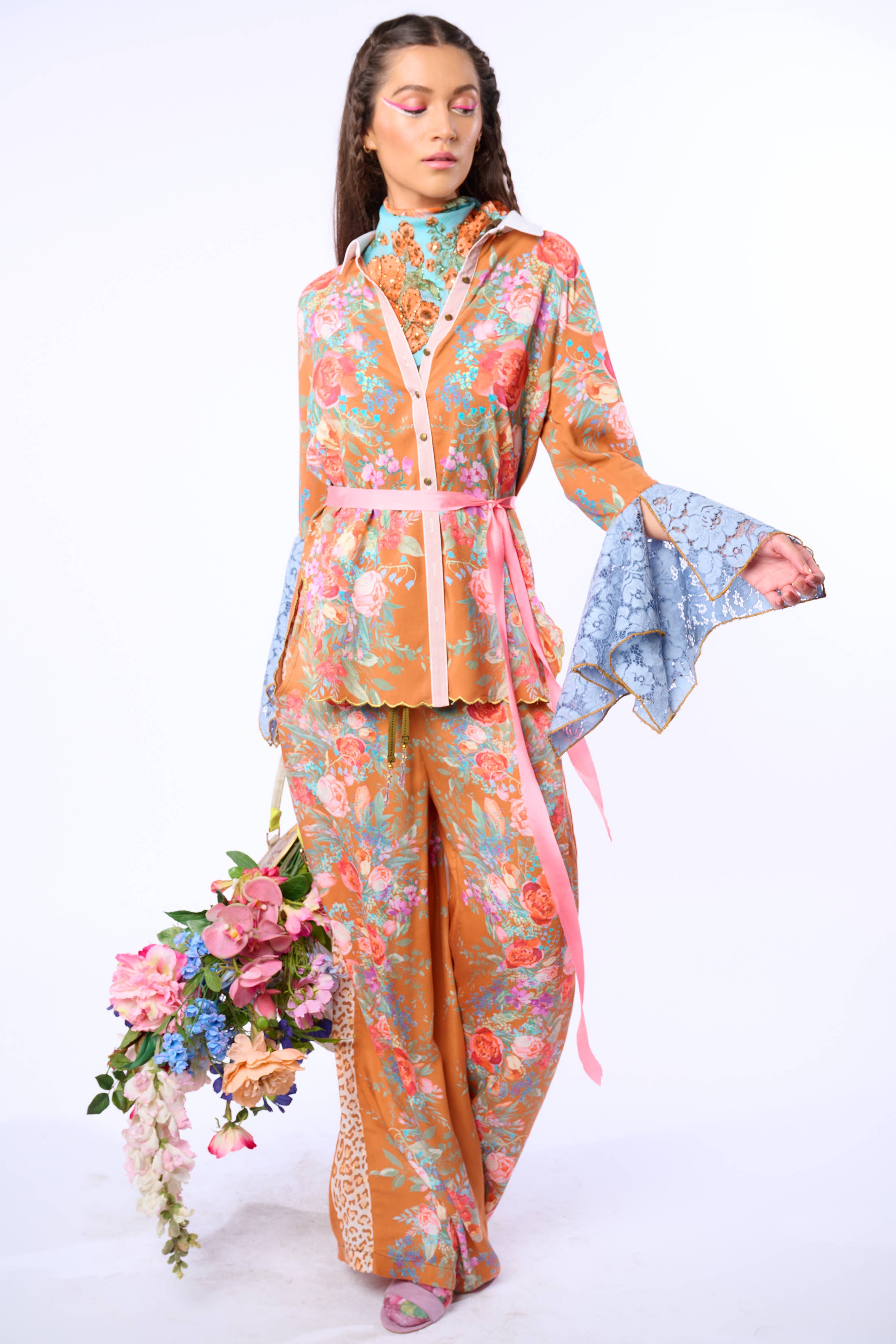 Kobberroseprint Valentina Skjorte for engroshandel på Faire41