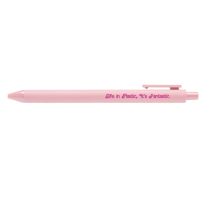Life in Plastic Gel Pen for wholesale by Sammy Gorin LLC