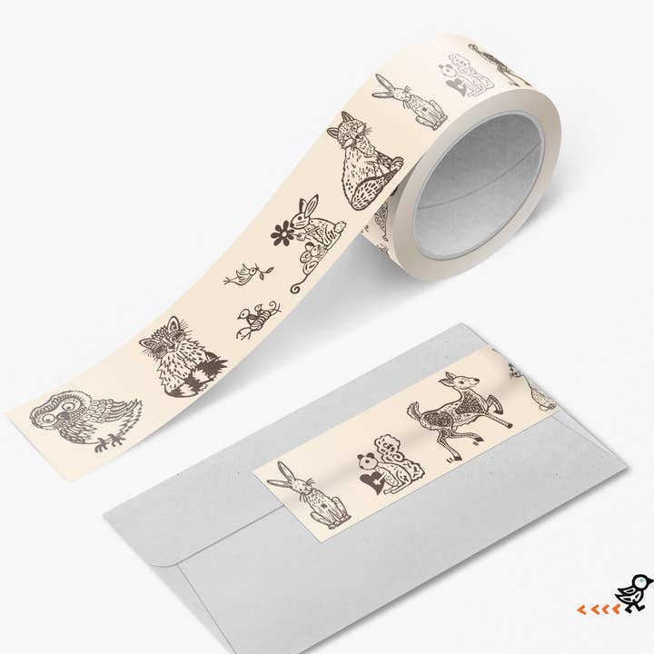 Block21Prints - Wholesale Flat Wrap - Woodland Animals Wrapping Paper - Roll of 2 Sheets8