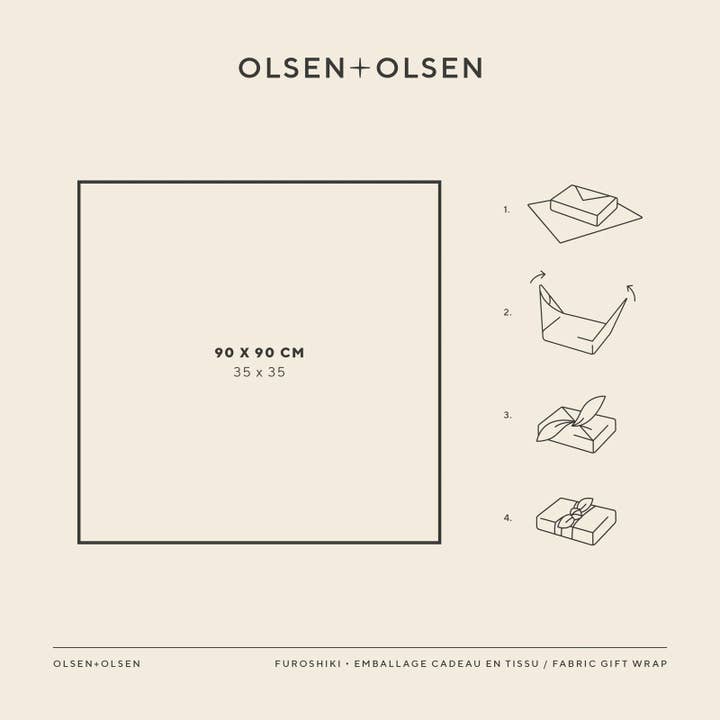 OLSEN+OLSEN - Wholesale Flat Wrap - Furoshiki - Fabric gift wrapping - Vichy