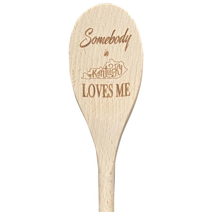 Somebody in Kentucky Loves Me Wooden Spoon for wholesale by Layne Wilson
