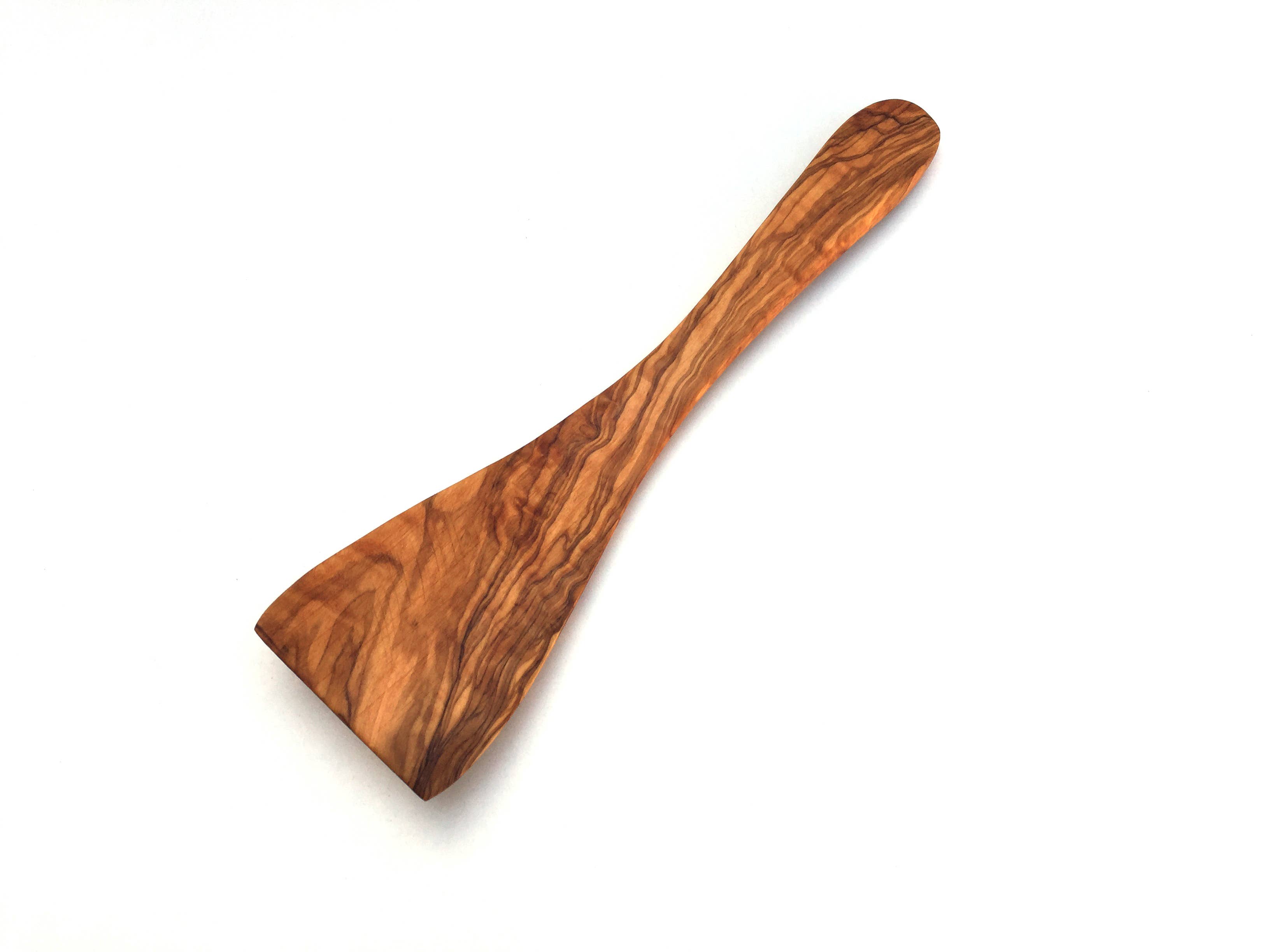 medina mood - Wholesale Spatula/Turner - Olive wood curved spatula wide handle0