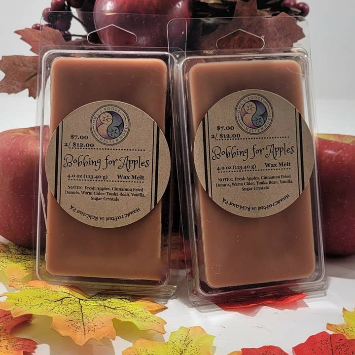 Bobbing for æbler for engroshandel hos Owls Roost Melts and More