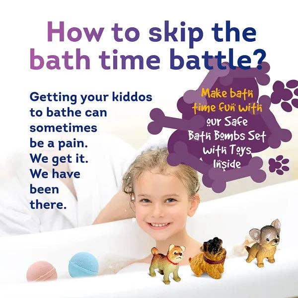 Relaxcation – wholesale Bath bomb/fizz – Bath Bombs for Kids with Surprise LITTLE PUPPY Toys Inside4