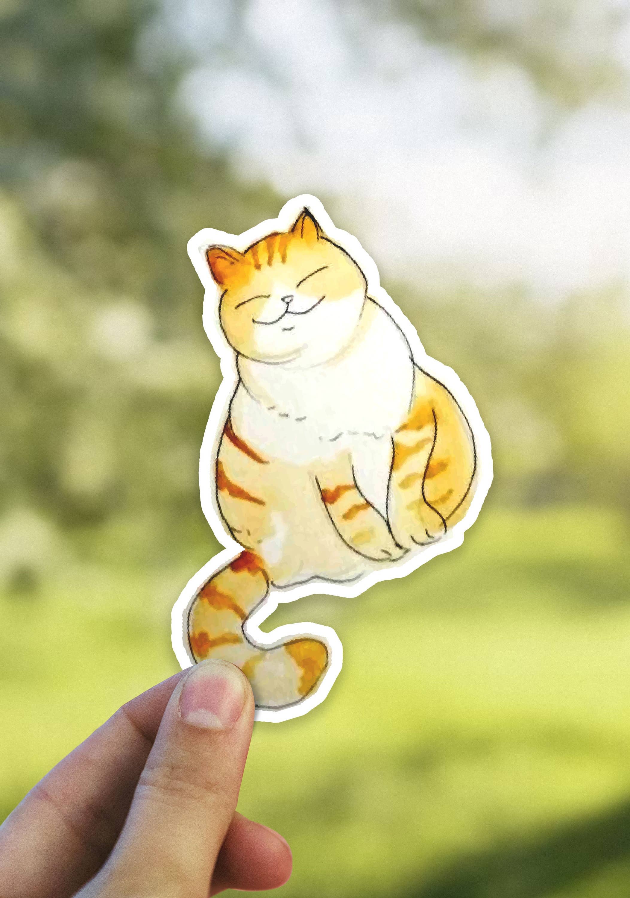 Heirloom Ink - Wholesale Sticker - Happy Cat Sticker0