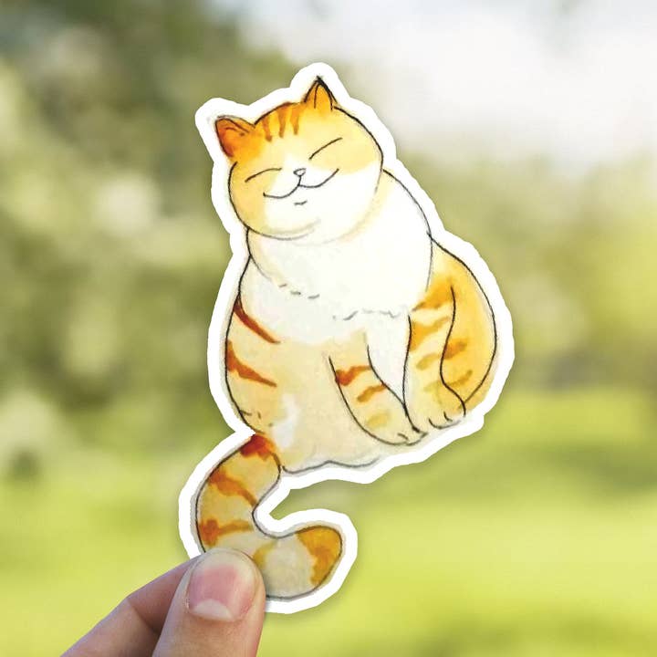 Heirloom Ink - Wholesale Sticker - Happy Cat Sticker
