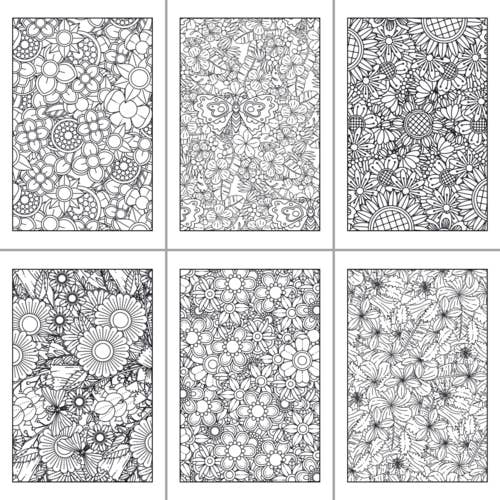 ColorFall Editions - Vendita all'ingrosso Libro da colorare - Adulti - Libro da colorare di fiori geometrici per adulti