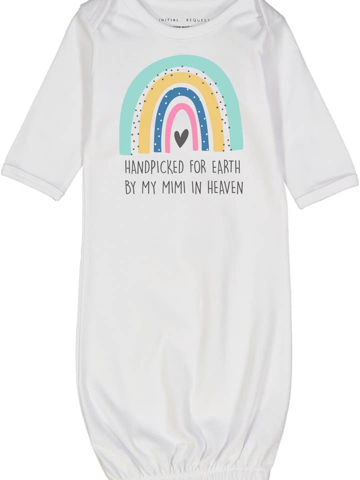 White 'Handpicked' Personalized Gown for wholesale on Faire