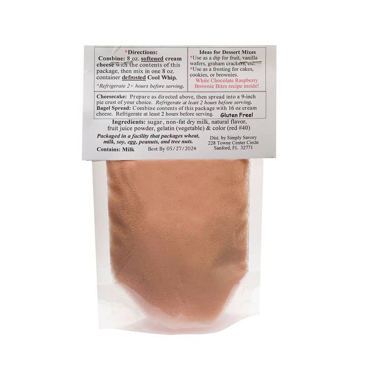 Simply Savory - Wholesale Dip - White Chocolate Raspberry Dessert Mix2