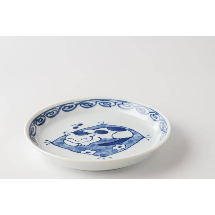 Yamani - Wholesale Dinner Plate - Japanese Cats 14.3cm Mini Plate - Napping2