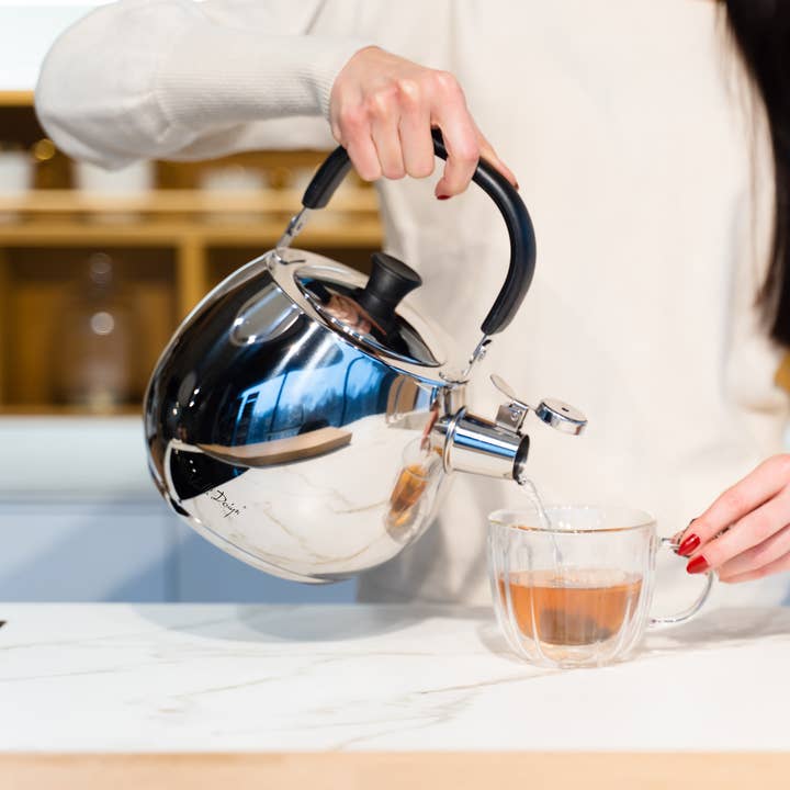 2.5L vattenkokare med en visselpipa polerat stål Bolla 8623 för wholesale av Kulig Sp. z o.o.