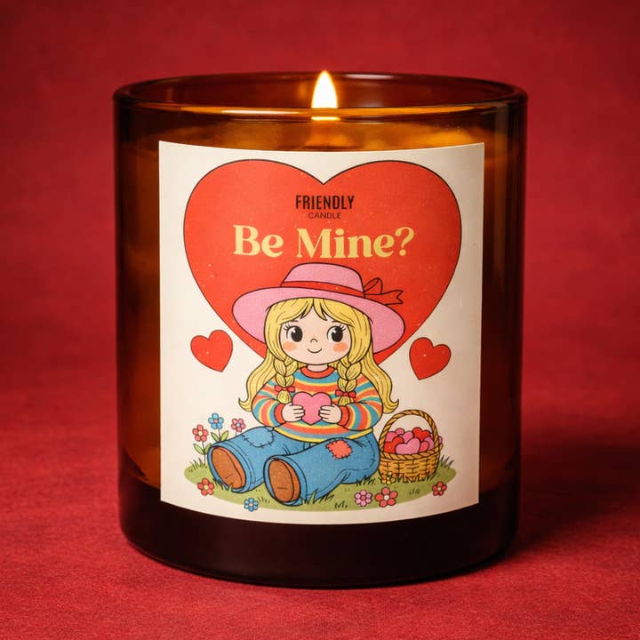 Be Mine? Soy Candle for wholesale by Friendly Candle
