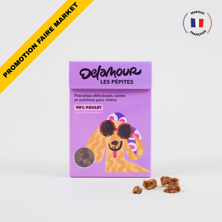 Pepite, formato da asporto - Pollo (75g) per la vendita all'ingrosso da parte di Delamour