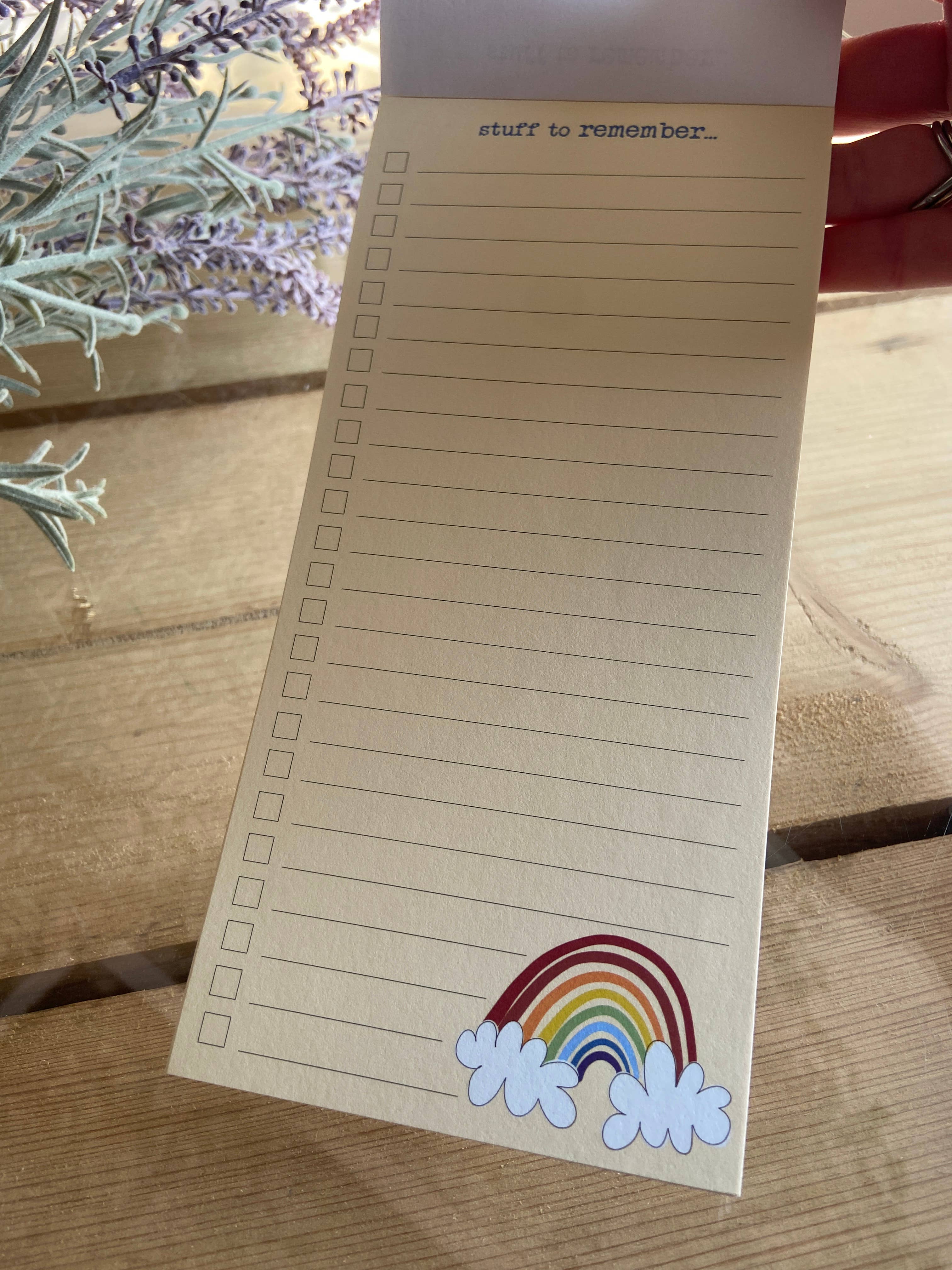 Dandelion Stationery - Wholesale Notepad - Magnetic Pad - Rainbow3