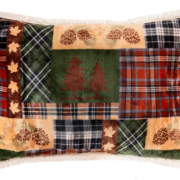 Carstens, Inc. - Wholesale Bedding Set - Tree Plaid Plush Sherpa Comforter Set