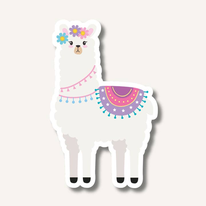 Llama Llama Sticker for wholesale by The Paper Flower by Evie