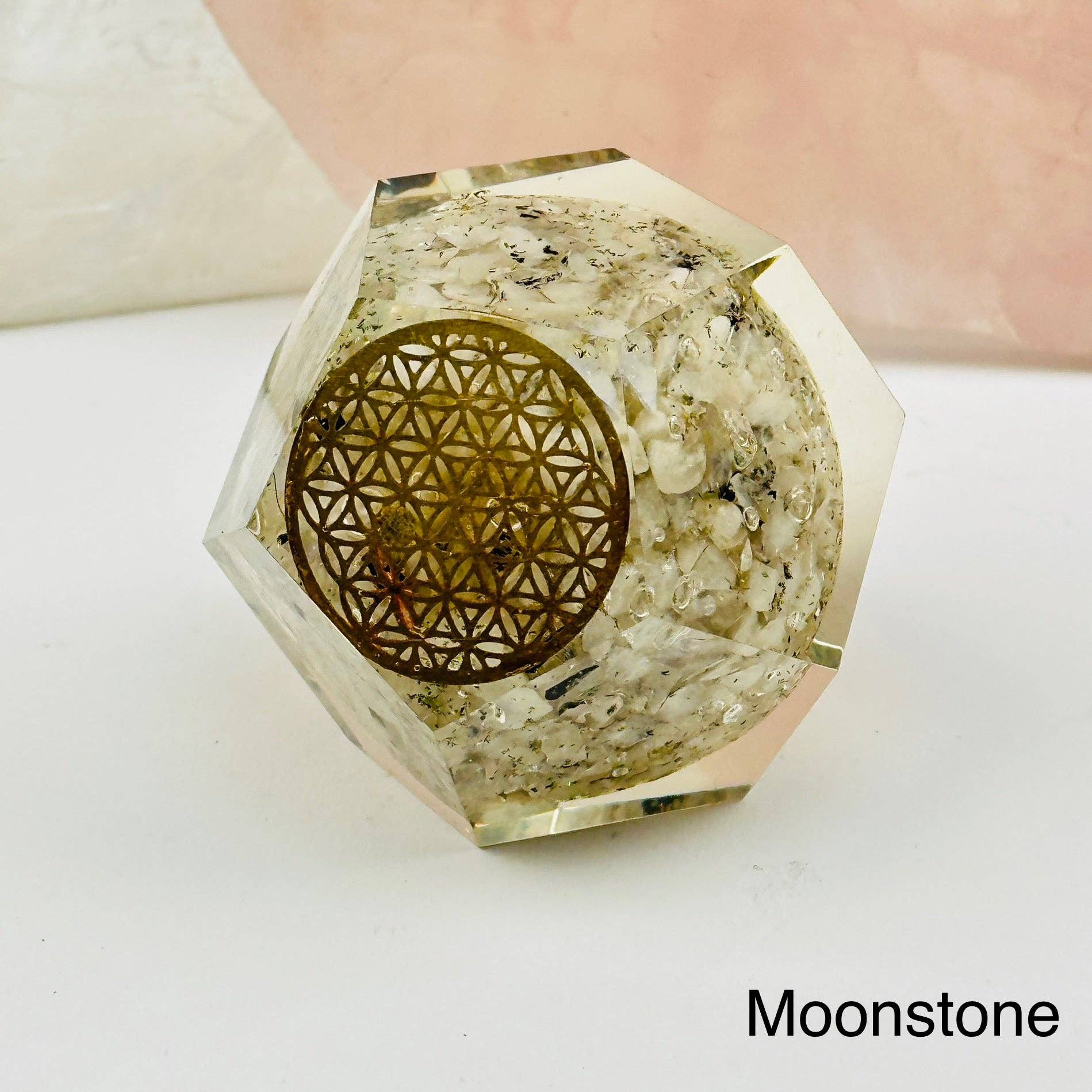 Rock Paradise – wholesale Spiritual stone/crystal – Crystal Orgone Dodecahedron with Flower of Life7