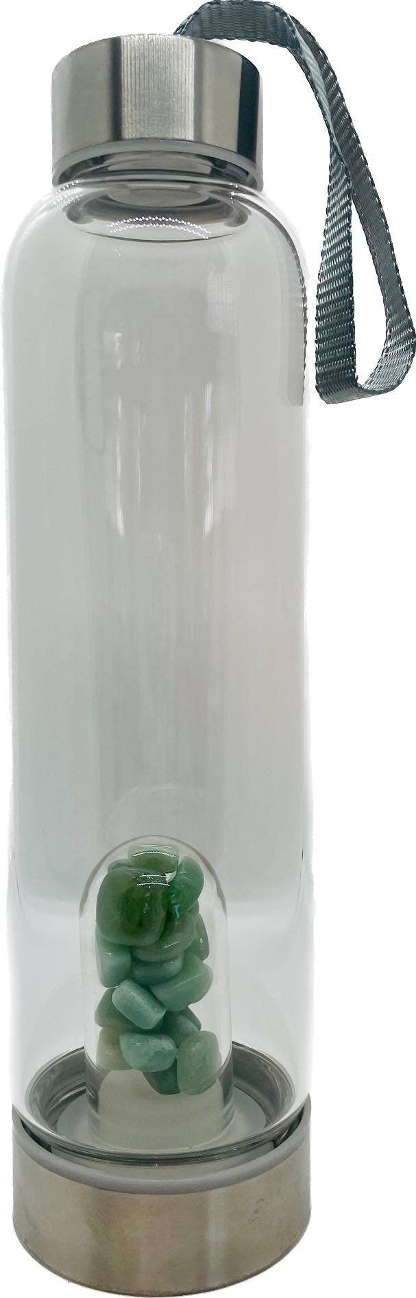 chakra-chic.com - Wholesale Water Bottle - Crystal Elixir Gemstone Water Bottle 16 oz with Carry Strap9