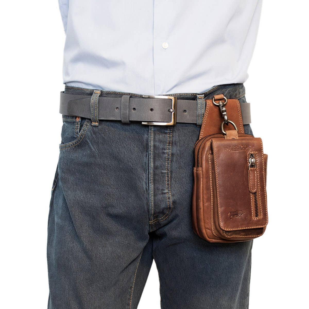 Arrigo - Wholesale Belt Bag - Unisex - Arrigo - Belt Pouch - Fanny Pack - Festival Pouch - Leather8