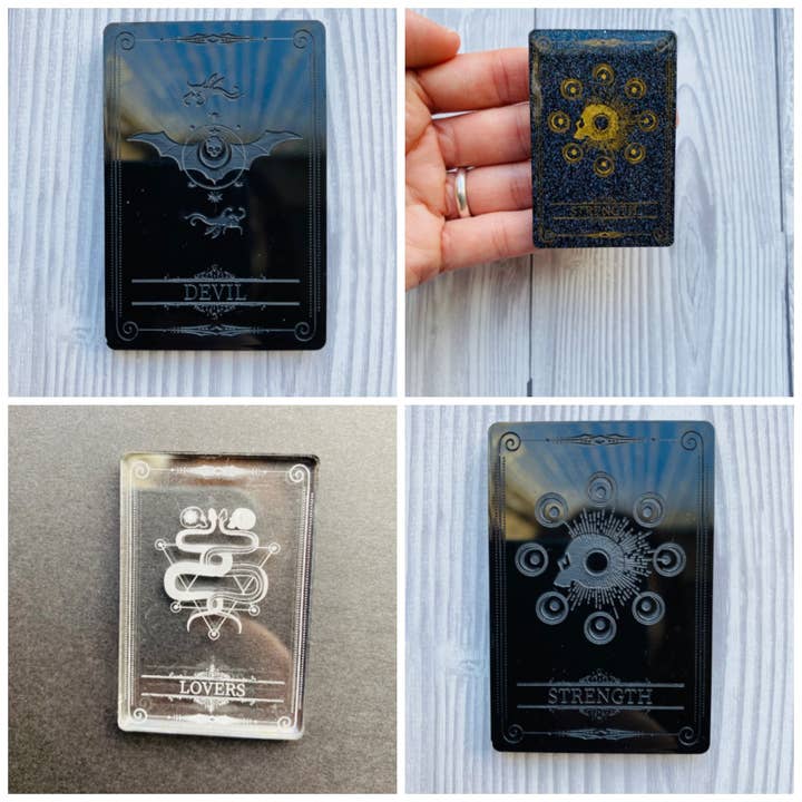 EllaRaeMouldsVinyls - Wholesale Craft Supplies - Mini Celestial Tarot Card Silicone Moulds1
