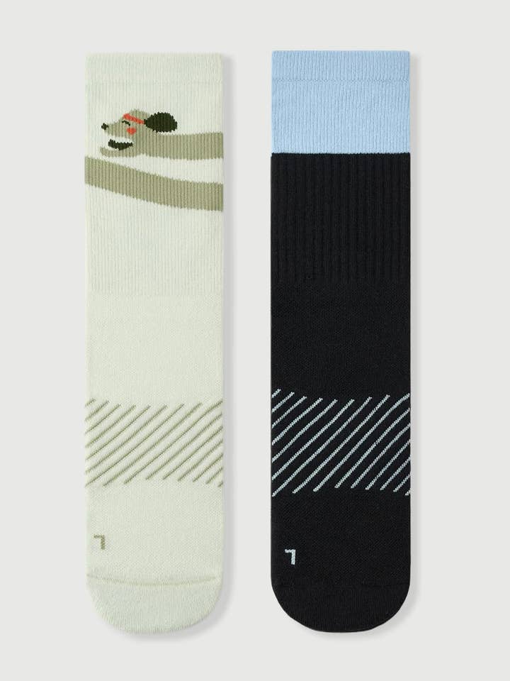 Semibold Grip Crew Socks 2 Pack for wholesale by Semibold