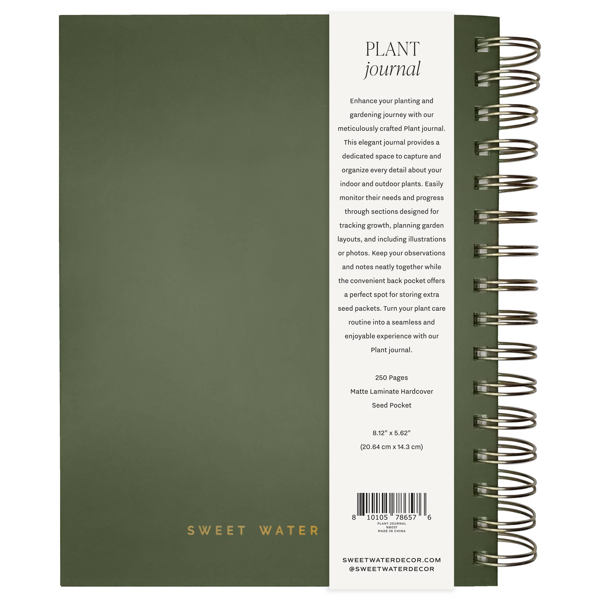 Sweet Water Decor – wholesale Journal/diary – Indoor/Outdoor Plant Journal - Home Decor5