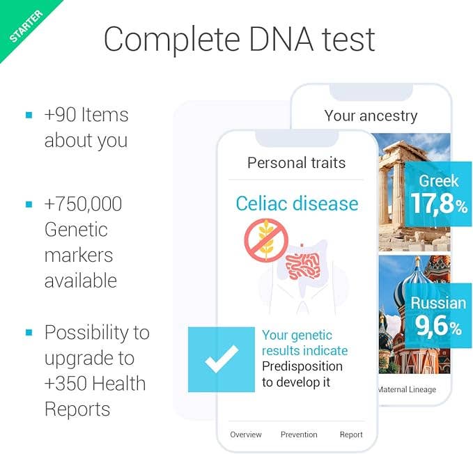 tellmeGen - Venta al por mayor Kits de primeros auxilios - Kit ADN Starter4