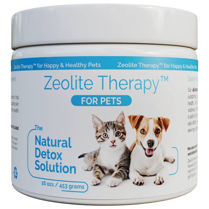 Power of Zeolite - Wholesale Pet Supplement - Cat/Dog - Zeolite Therapy™ for Cats and Dogs 16 oz. and Display Poster1